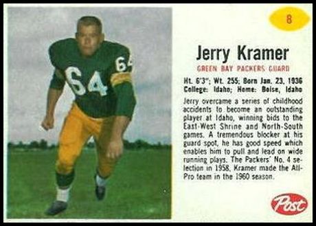 8 Jerry Kramer